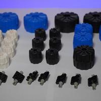 Sfuso LEGO Ruote di plastica dure - Vintage