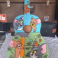 chitarra dipinta Tom & Jerry