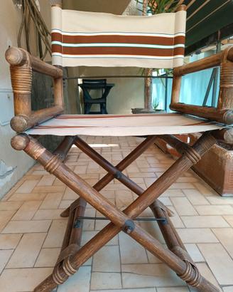 Sedia regista design Lyda Levi  1960 + altra 1980