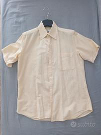 Camicia a maniche corte Egon Furstenberg gialla