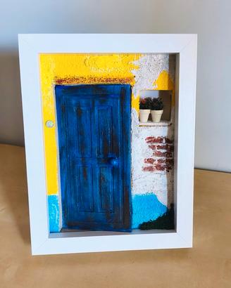 Diorama artigianale su cornice "Mediterraneo"