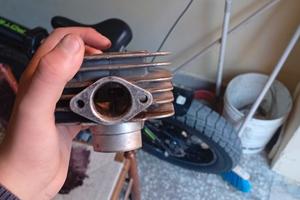 cilindro Polini 70  in alluminio ad aria piaggio