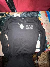 Felpa EA7 Emporio Armani Nera