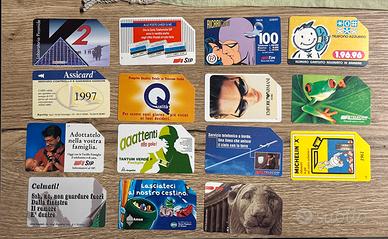 Lotto 15 Schede Telefoniche Rare e Pubblicitarie