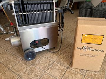 Filtro a cartoni per vino, birra, olio