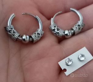 orecchini di acciaio