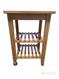 Ikea Bekväv Carrello cucina, faggio, 58x50 cm