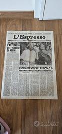 L’ESPRESSO n.1 – Prima Pagina Storica