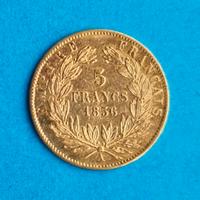 Francia Napoleone III – 5 Francs 1856 A, rara, oro