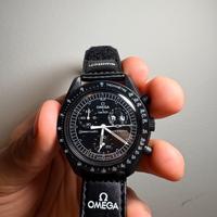 Omega X Swatch Mission To The MoonPhase Black