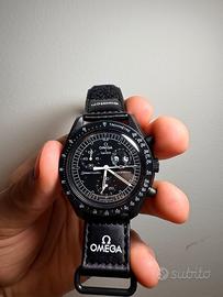 Omega X Swatch Mission To The MoonPhase Black