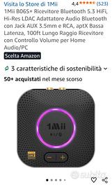 1Mii B06S+ Ricevitore Bluetooth 5.3 HiFi,