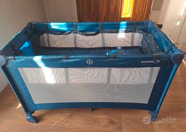 Aziamor lettino da campeggio blu