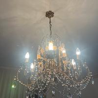 Lampadario con ciondoli e pendenti Swarovski