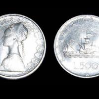 10 pezzi 500 lire argento caravelle FDC