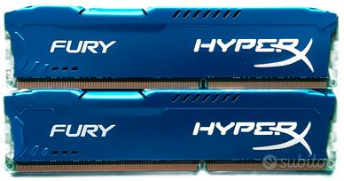 MEMORIE RAM KINGSTON 8 GB (2 x 4 GB) DDR3 1600 MHz