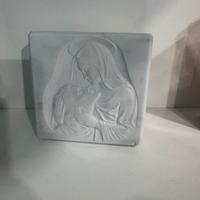 Piccolo Bassorilievo in marmo Madonna con gesu