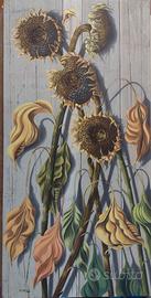 dipinto su tela originale di G.B. Rotella