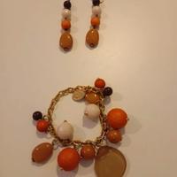 Orecchini pendenti e bracciale
