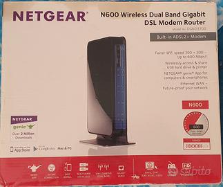 Modem Router ADSL2+ Netgear N600 Dual Band Gigabit