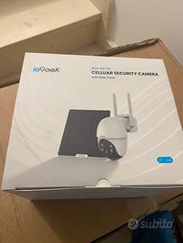 Telecamera rotazione 360  sim 4g e pannello solare