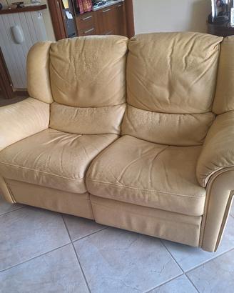 coppia divani 2 sedute, 3 posti, con relax manuale