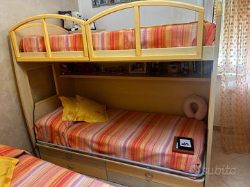 Letti cameretta a soppalco + Letto contenitore