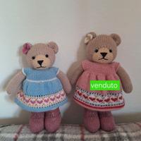 Amigurumi orsacchiotti hand made perfetti x Natale