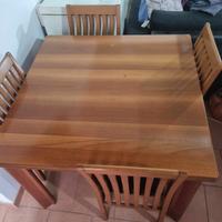 tavolo 1x2 metri e 4 sedie