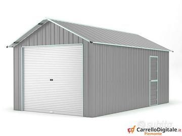 Capanno container box 360x762cm grigio chiaro