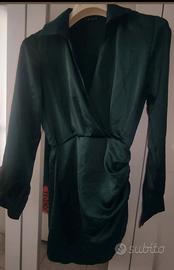 Vestito verde smeraldo taglia unica