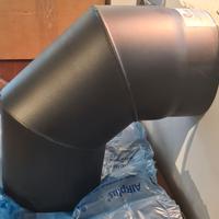 Raccordo a gomito per canna fumaria