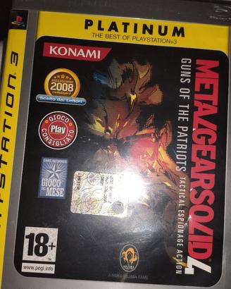Metalgerasolid 4 per ps3