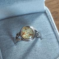 Anello in Argento S925 con Ambra Naturale – Nuovo