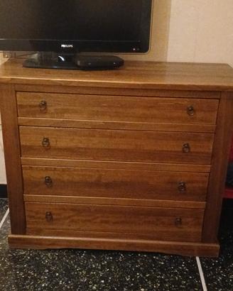 cassettiera in legno arte povera