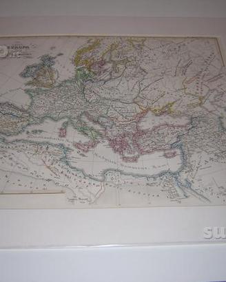 Antiche cartine Italia-Svizzera.-Europa