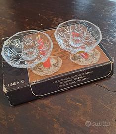 Porta candele Vintage in cristallo 