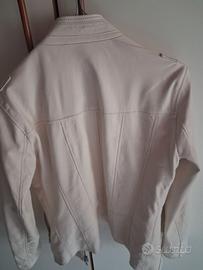 Giacca pelle bianca