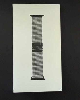 Bracciale maglia milanese nero titanio