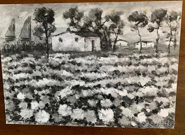 Fioritura d’Autunno Michele Cascella olio su tela