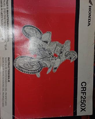 Manuale officina Honda CRF250X dal 2001 in poi
