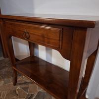 Mobile console da ingresso in noce arte povera 