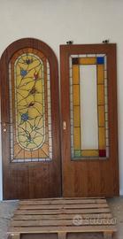 Porte Masello con vetri decorati