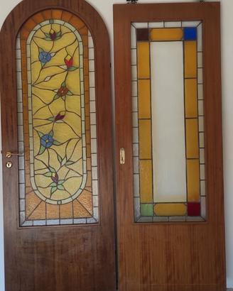 Porte Masello con vetri decorati