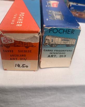 Pocher H0 ART. 313/315 lotto 2 carri merci