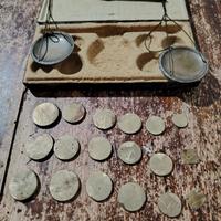 ANTICA BILANCIA PESAMONETE XVIII/XIX