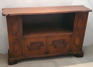 CREDENZA BASSA mobile in legno, anni '50 / '60