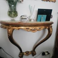 Consolle prima meta' 800 antica dorata