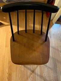 3 sedie in legno stile nordico / design moderno