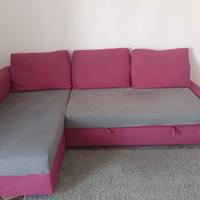Divano letto 4 posti con chaise-longue